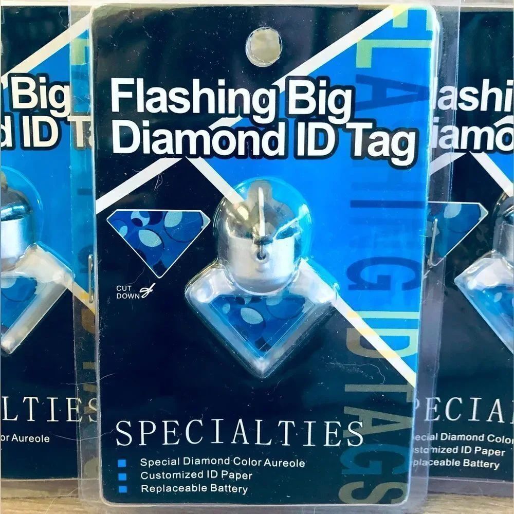 Flashing LED Light Safety Dog ID Tag
